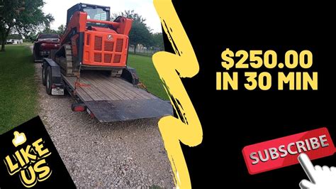 make money using a skid steer